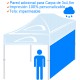 Pared adicional para Carpa impermeable de 3x4,5m