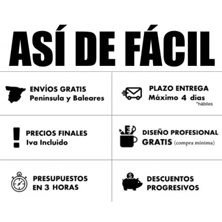 Pancarta con ollao cada 50cm