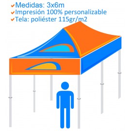 Carpa Personalizada Plegable 3x6m