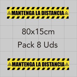Vinilo adhesivo 80x15cm - Distancia de seguridad
