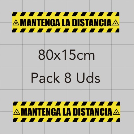 Vinilo adhesivo 80x15cm - Distancia de seguridad