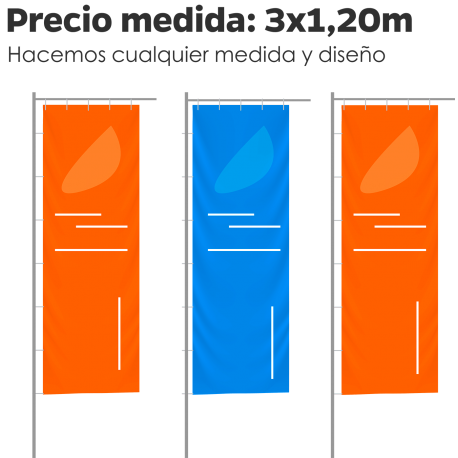 Bandera para mástil telescópico