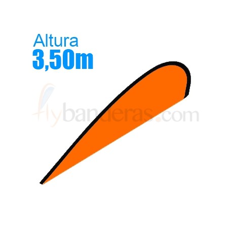 Bandera suelta Modelo Lágrima Gigante