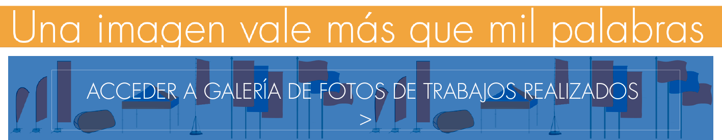 Banderas publicitarias, flybanners gota, flybanners vela realizadas por Flybanderas